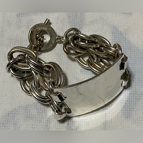 Monet Chunky Silver Chain Bracelet - Picture 1 of 11